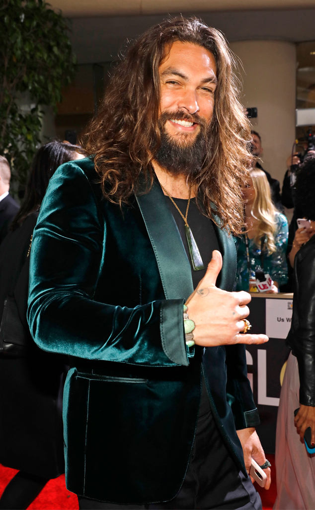 Jason Momoa, 2020 Golden Globe Awards, Candids